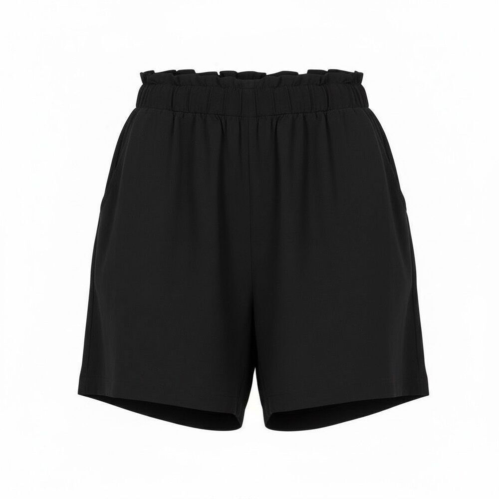 Torrid Elastic Waistband Lined Rayon Pull-on Shorts Black Size 1/1X